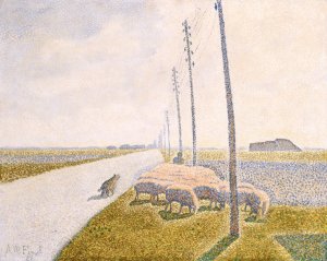 The Road to Nieuport by Alfred William Finch Oil Painting