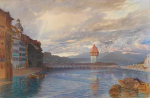 Lucerne by Alfred William Hunt Oil Painting
