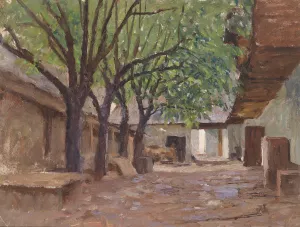 Bauernhauser bei Klagenfurt by Alfred Zoff Oil Painting