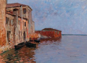 Chioggia by Alfred Zoff Oil Painting