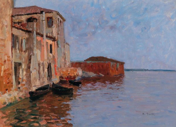 Chioggia by Alfred Zoff - Hand-Painted Oil Painting Reproduction