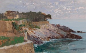 Coast Golfo Paradiso by Alfred Zoff Oil Painting