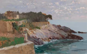 Coast Golfo Paradiso Oil painting by Alfred Zoff