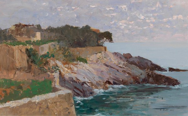 Main Product Photo of Coast Golfo Paradiso Painting by Alfred Zoff