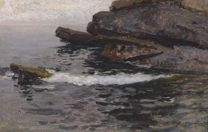 Felskuste bei Capo Lungo by Alfred Zoff Oil Painting