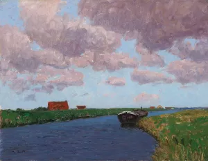 Landschaft Belgien Oil painting by Alfred Zoff