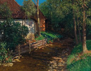 Motiv aus in dem Stainzertal by Alfred Zoff Oil Painting