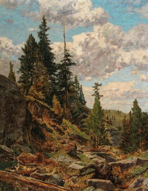 Motiv von der Turracher Alpe by Alfred Zoff Oil Painting