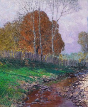 The Krems Valley, Autumn by Alfred Zoff Oil Painting