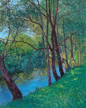 The Stream in the Au by Alfred Zoff Oil Painting