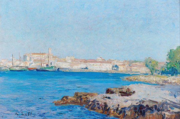 Main Product Photo of View Of The Bay Of Rub Alto Painting by Alfred Zoff