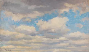 Wolkenstudie by Alfred Zoff Oil Painting