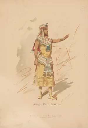 Amasi d'Egitto by Alfredo Edel Oil Painting