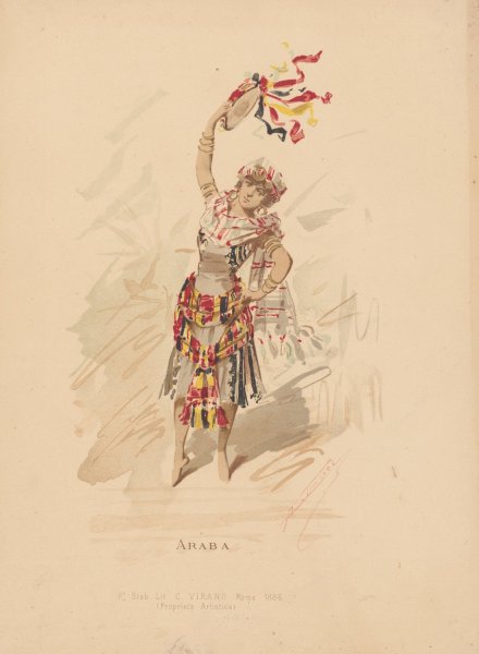 Araba  by Alfredo Edel - Hand-Painted Oil Painting Reproduction