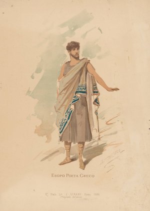 Esopo Poeta Greco by Alfredo Edel Oil Painting