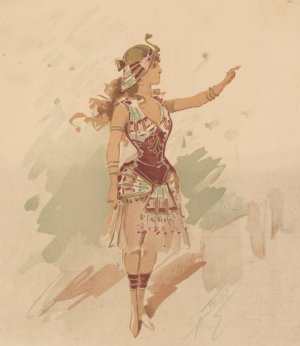 Rodope by Alfredo Edel Oil Painting