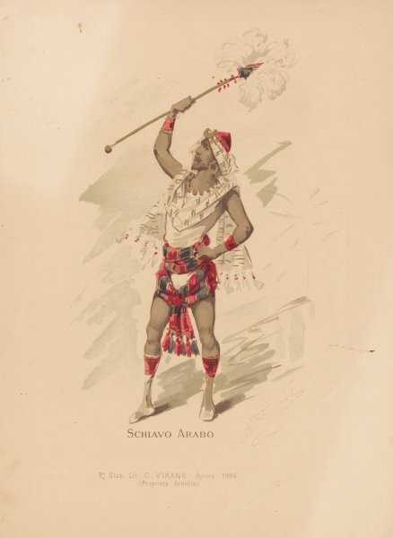 Shiavo Arabo  by Alfredo Edel - Hand-Painted Oil Painting Reproduction