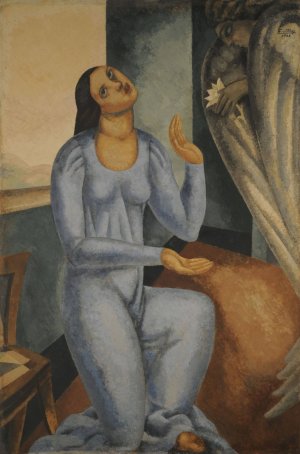 Annunciation  by Alfredo Guttero Oil Painting