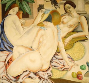 Mujeres indolentes by Alfredo Guttero Oil Painting
