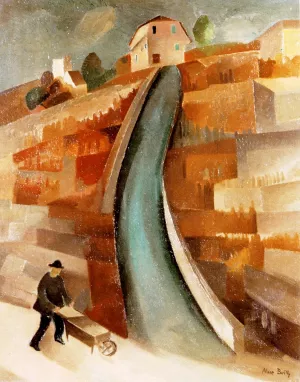 A Steep Slope in the Vineyards painting by Alice Bailly