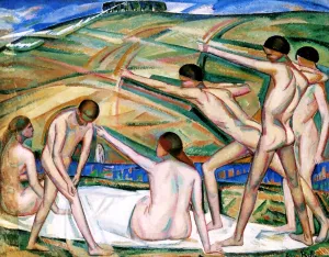 Archers by Alice Bailly - Oil Painting Reproduction