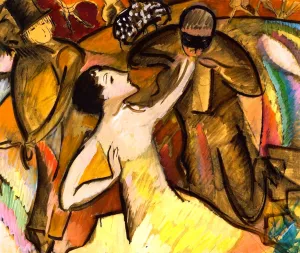 At the Ball Oil painting by Alice Bailly