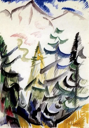 Beyond the Radiant Valley painting by Alice Bailly