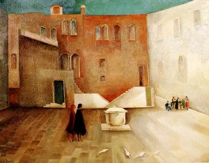 Courtyard Interior painting by Alice Bailly
