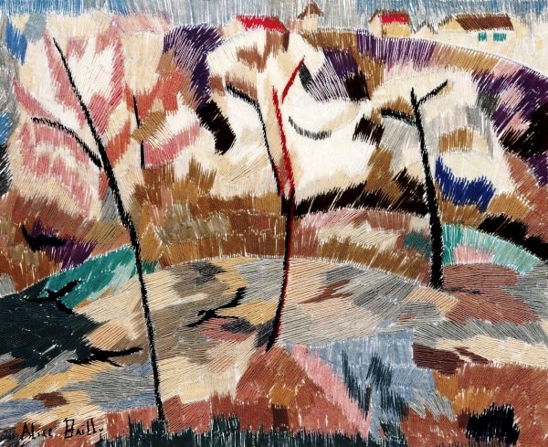 Main Product Photo of Grey Spring Painting by Alice Bailly