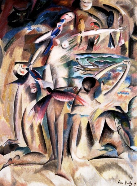 Main Product Photo of Happy Omen Painting by Alice Bailly