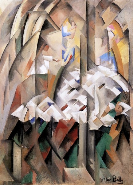 Main Product Photo of In the Chapel Painting by Alice Bailly