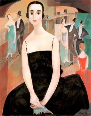 Intermission Portrait of Jeanne Beillehache by Alice Bailly Oil Painting
