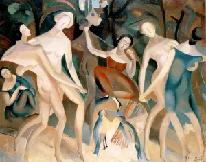 Joy in the Forest by Alice Bailly Oil Painting