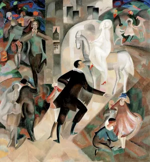 La Fete Etrange 2nd Version by Alice Bailly Oil Painting