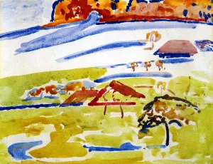 Landscape Ursenbach by Alice Bailly - Oil Painting Reproduction