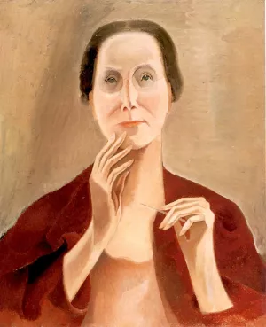 My Portrait by Alice Bailly Oil Painting