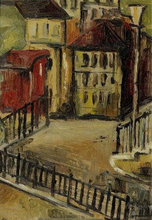Paysage urbain by Alice Bailly Oil Painting