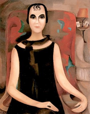 Portrait of Mlle. Madeleine de Cerenville by Alice Bailly Oil Painting