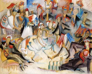 Roulotte Joyeuse by Alice Bailly - Oil Painting Reproduction