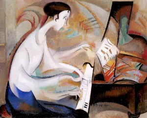 Study for Dukas Etude by Alice Bailly Oil Painting