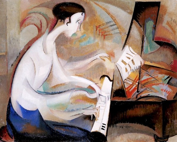 Main Product Photo of Study for Dukas Etude Painting by Alice Bailly