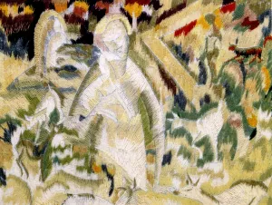 The Shepherdess and Her Garden by Alice Bailly Oil Painting