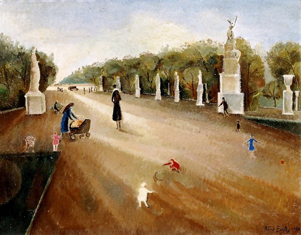 Main Product Photo of The Tuileries also known as Promenade Painting by Alice Bailly