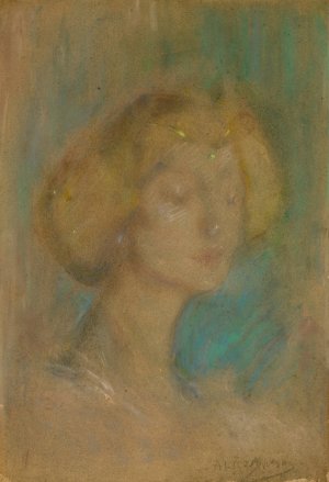 A Memory by Alice Pike Barney Oil Painting