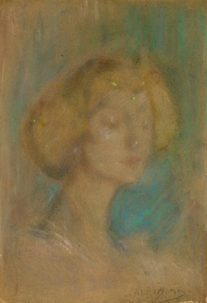A Memory by Alice Pike Barney - Hand-Painted Oil Painting Reproduction