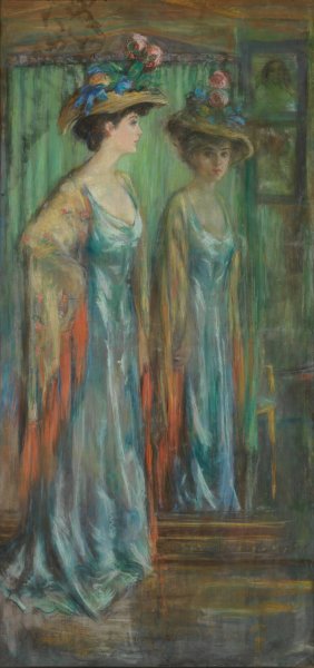 Alice Roosevelt Longworth  by Alice Pike Barney - Hand-Painted Oil Painting Reproduction