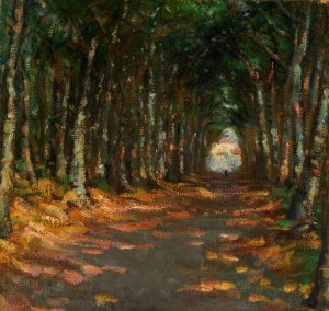 Allee dans le Parc by Alice Pike Barney Oil Painting