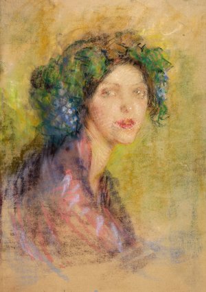 Bacchante Triste by Alice Pike Barney Oil Painting