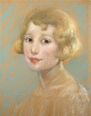 Blonde Girl by Alice Pike Barney Oil Painting