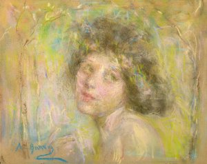 Blossom by Alice Pike Barney Oil Painting